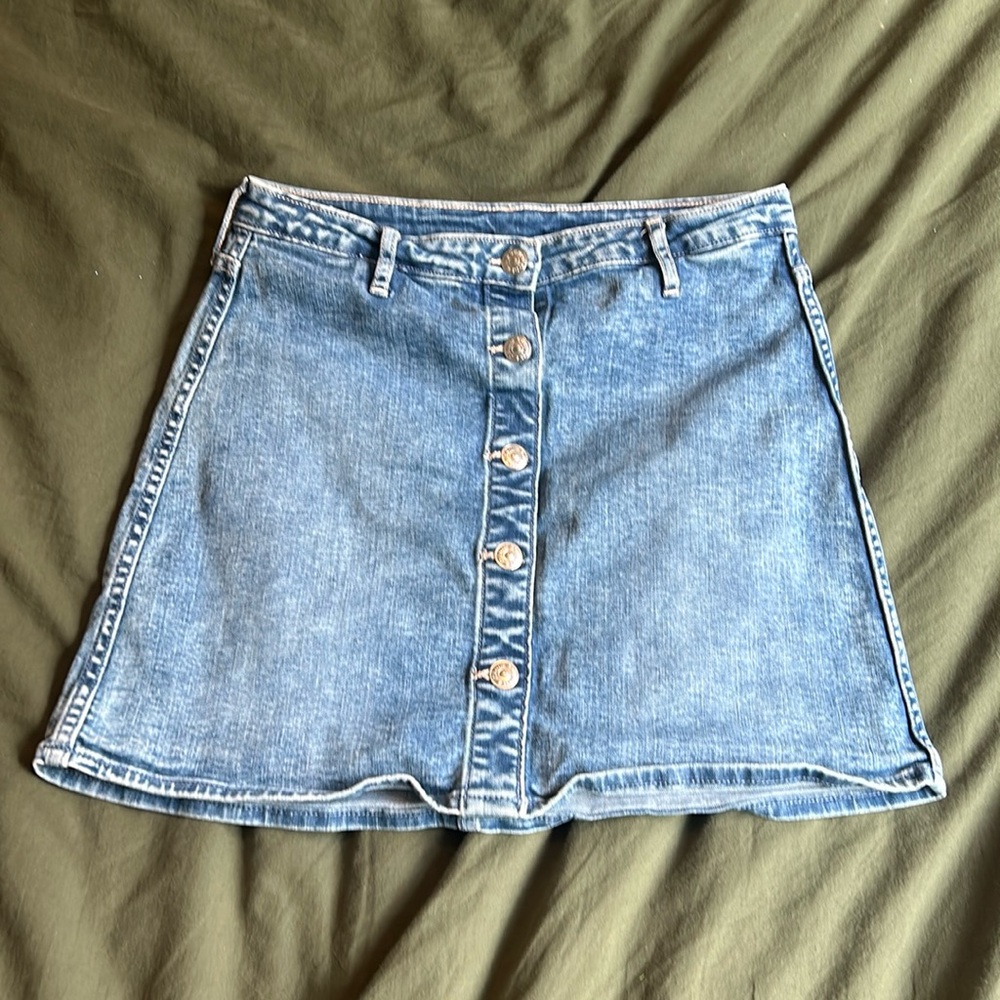 Mini jean skirt from h&m.  13-14A